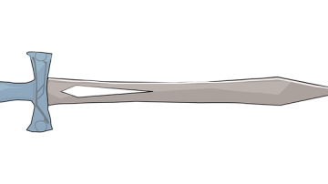 Man Paying Down School Lunch Debt With Swords