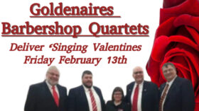 Goldenaires Quartets Deliver ‘Singing Valentines February 13 @ 8:00 am - 5:00 pm $40