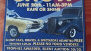 St. Regis Falls American Legion Post 322 Car & Truck Show June 20, 2026. Registration 1000. Free for show cars