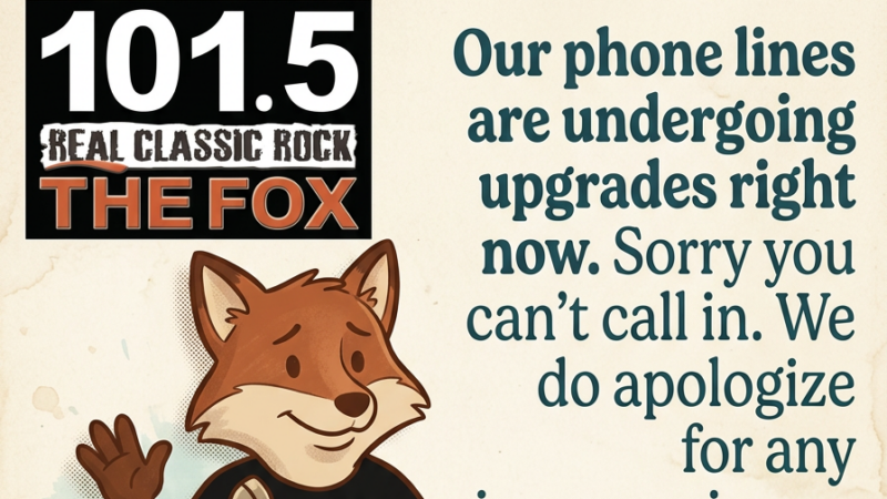 We do Apologize! our Listener Lines are going through Upgrades
