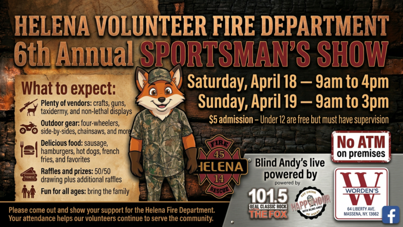 Helena Volunteer Fire Department 6th Annual Sportsman's show