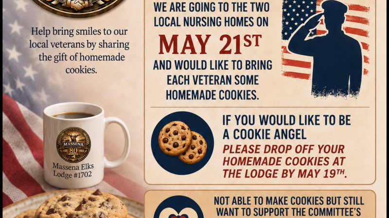 Veterans Cookie Drive Massen