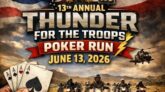 13th Annual Thunder for the Troops Poker Run June 13 @ 9:00 am - 5:00 pm
