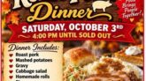 Roast Pork Dinner October 3 @ 4:00 pm - 6:30 pm