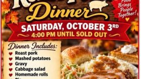 Roast Pork Dinner October 3 @ 4:00 pm - 6:30 pm