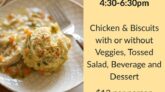 Chicken and biscuit dinner October 5 @ 4:30 pm - 6:30 pm